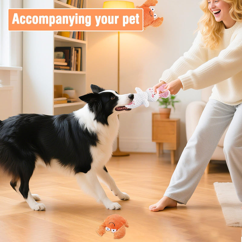2 PCS Horse Chew Toy, Stuffed Plush Horse Toy, Dog Squeaky Toy Durable Pet Accessory - PawsPlanet Australia
