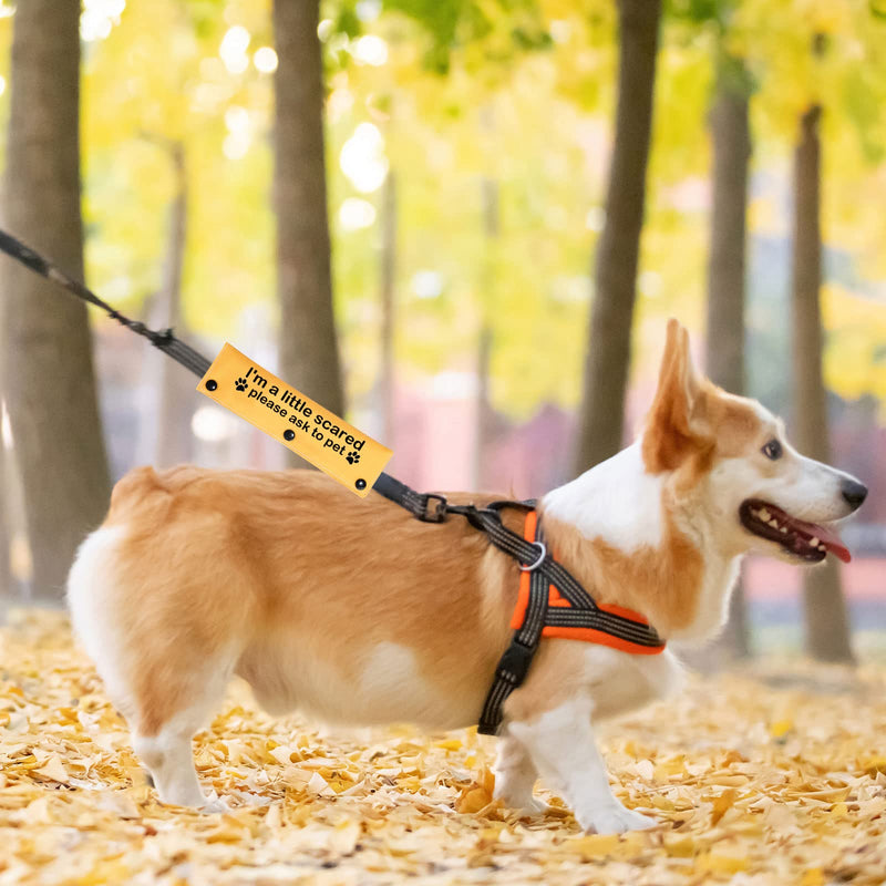 PWHAOO Scared Dogs Leash I'm a Little Scared Please Ask to Pet Dog Leash Wrap Anxious Dogs Leash Sleeve (Little Scared Sleeve) Little Scared Sleeve - PawsPlanet Australia