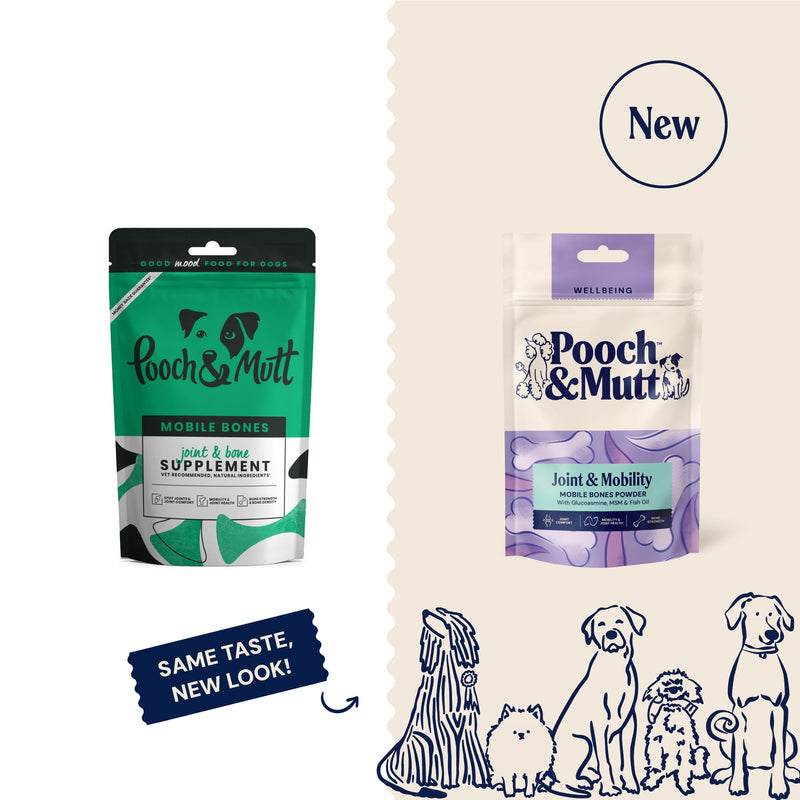 Pooch & Mutt - Mobile Bones, Supplement for Dog Joints (Comfort, Mobility and Strength), 200g Powder 200 g