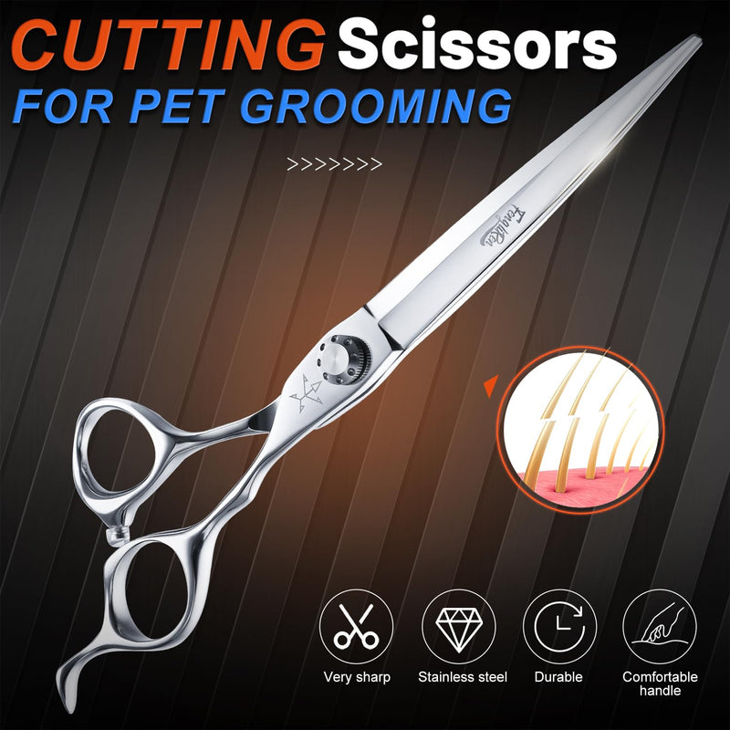 High-end Professional Dog Grooming Scissors Pet Grooming Shears 7.5 Inches Extremely Very Sharp Made Of Stainless Steel Alloy By Hand For Dog Cat Groomer (Shears, 7.5 Inch) - PawsPlanet Australia