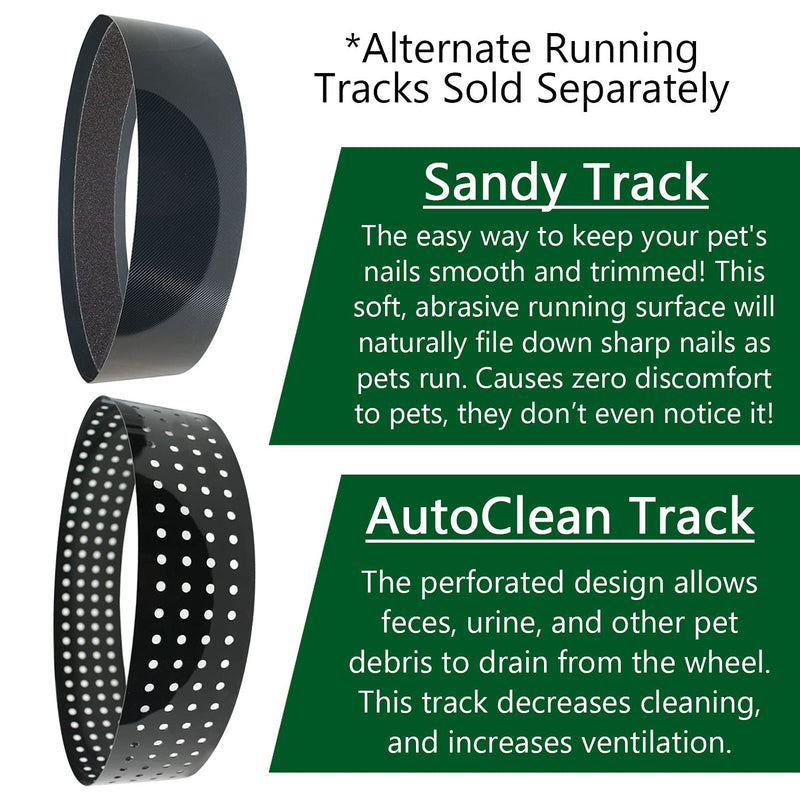Silent Runner Glow Wheel - 12" Regular - Exercise Wheel + Cage Attachment - Silent, Fast, Durable Exercise Wheel - Sugar Gliders, Hamsters, Female Rats, Mice & Small Pets - PawsPlanet Australia