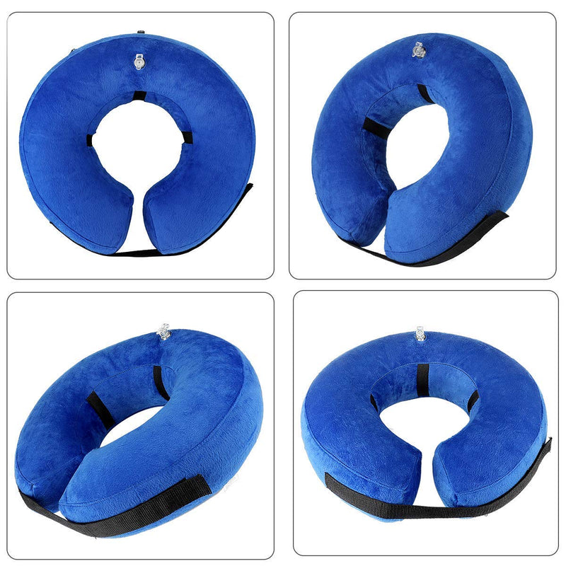 VST Comfortable Inflatable Cone Collar for Dogs,Adjustable Soft Pet Recovery Collar Prevent Pets from Touching Biting Scratching at Injuries Wounds (L) L - PawsPlanet Australia