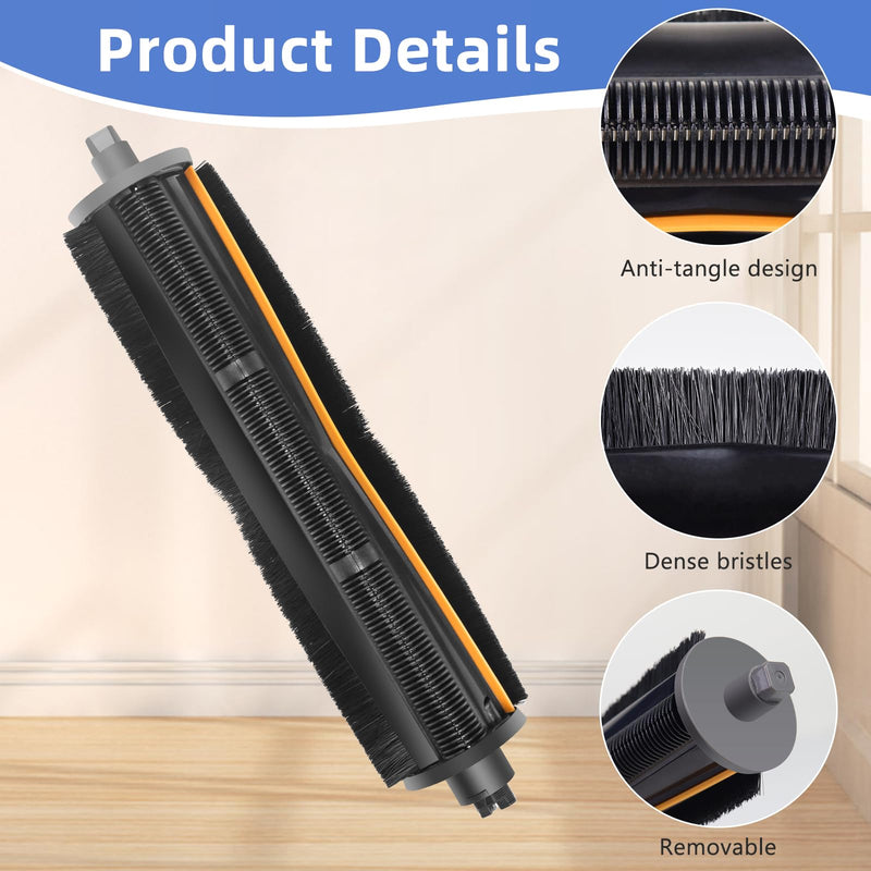 TriCut Brush for DREAME L40 Ultra / X40 Ultra / X30 Ultra / L10s Ultra / L30 Ultra / L20 Ultra / L40s Ultra / X40 Master. Durable Anti-Tangle, Suitable for All Kinds of Floors and Pet Hair 1 - PawsPlanet Australia