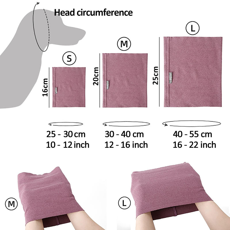 1 PCS Dog Ear Cover for Anxiety Relief, Dog Calming Hood for Grooming and Bath Drying, Pet Cats and Dogs Ear Protector (Medium)