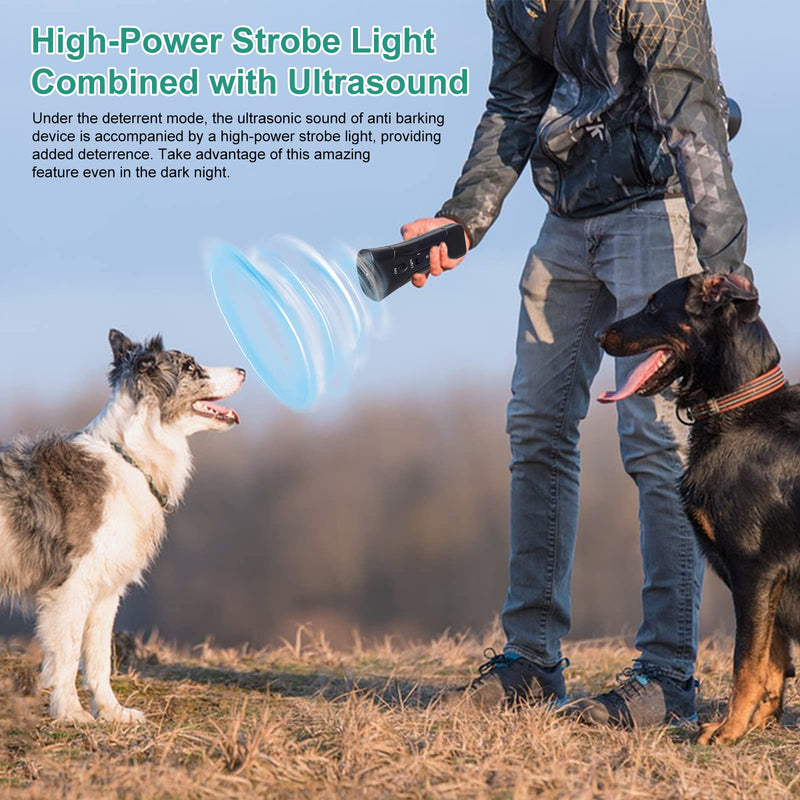 Dog Barking Control Devices, Pet Gentle Anti Barking Device, Ultrasonic Dog Barking Control Devices & Training Tool, 3 in 1 Bark Control Tool, Correct Poor Behavior, Indoor &Outdoor