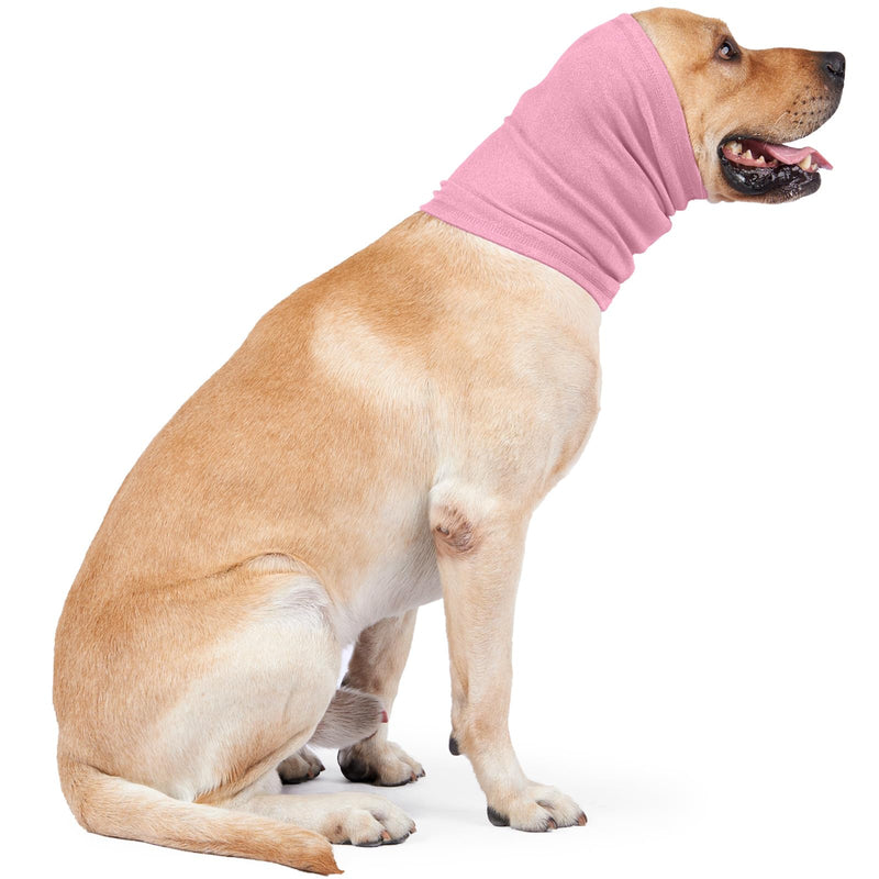 Nanaki Dog Calming Hoodie Ear Wraps for Dogs, Ear Protection Dog Fireworks Ear Head Muffs Dog Warp Anxiety Relief, Dog Hematoma Ear Wrap, Dog Head Cover The Grooming and Force Drying Dog Ear Protector Medium DustyPink - PawsPlanet Australia
