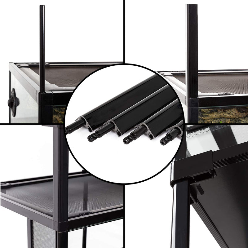 REPTI ZOO RK Knock-Down Reptile Terrarium Accessories - Stackers Post or Universal Wheels Terrarium Stackers Post - PawsPlanet Australia