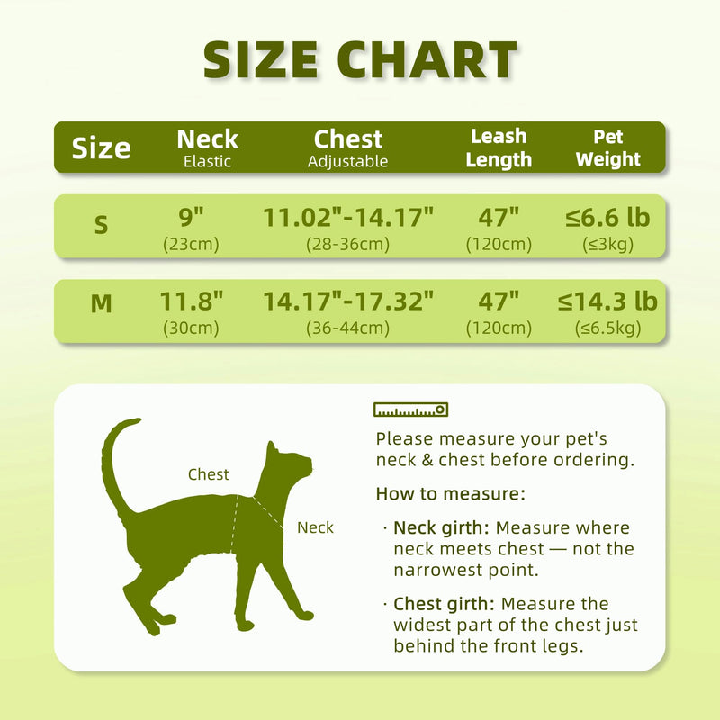 Cat Harness and Leash Set for Comfortable Outdoor Walking, Escape Proof, Adjustable Soft Kitten Vest Harness with Reflective Strip for Cats, Small Dogs (Pink, S) Pink - PawsPlanet Australia