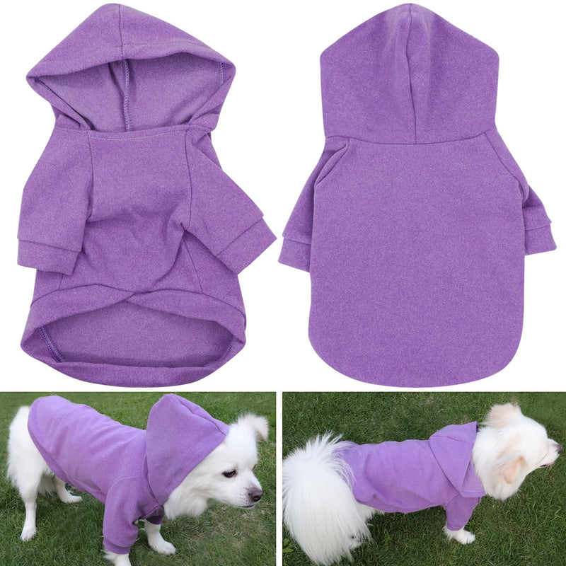 Dog Hoodie Large Dog Sweatshirt Large Pet Wear Hoodie Dog Comfy Hoodie, Warm and Lightweight, with a Soft Texture, Easy to Wear and Bright Colors (Purple, XXXXX-Large) Purple - PawsPlanet Australia