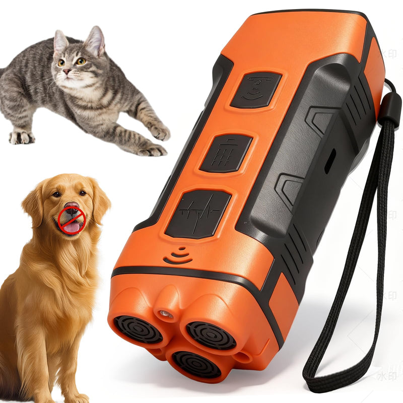 Ultrasonic Dog Bark Deterrent Device, Portable Anti-Barking Tool to Stop Neighbor's Dog Bad Behavior, Indoor & Outdoor Use
