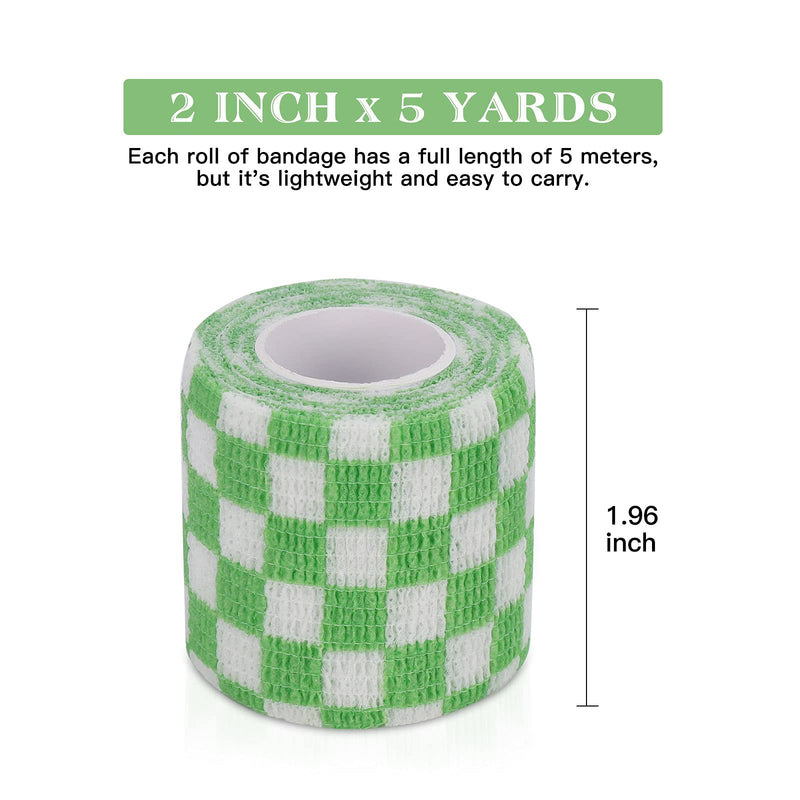 Vet Wrap Self Adhering Bandage Wrap Cohesive Bandage Multi-Function Wrap Tape for Dogs Cats Horses Birds Animals Non-Woven Strong Sports Tape for Wrist Healing Ankle Sprain & Swelling 12 Rolls 2inch Mixed-2 12 Rolls - PawsPlanet Australia