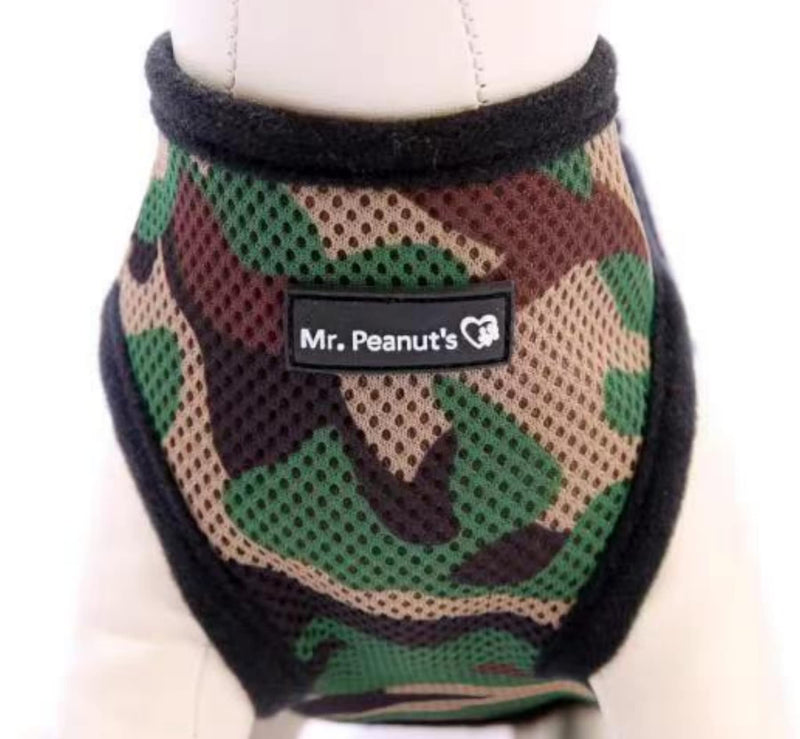 Mr. Peanut's PupTrek Small Dog/Cat Soft Mesh Step in Harness Vest (Extra Small, Camo) Extra Small - PawsPlanet Australia