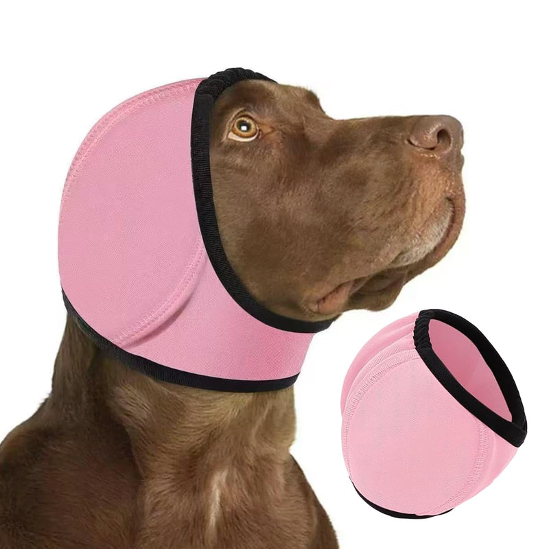 Dog Swim Ear Covers,Swimming Waterproof Dog Ear Caps,Dog Ear Muffs Noise Protection,Waterproof Adjustable Cat Ear Shower Wrap,Pet Ear Covers for Anxiety Relief,Swimming,Grooming,M M