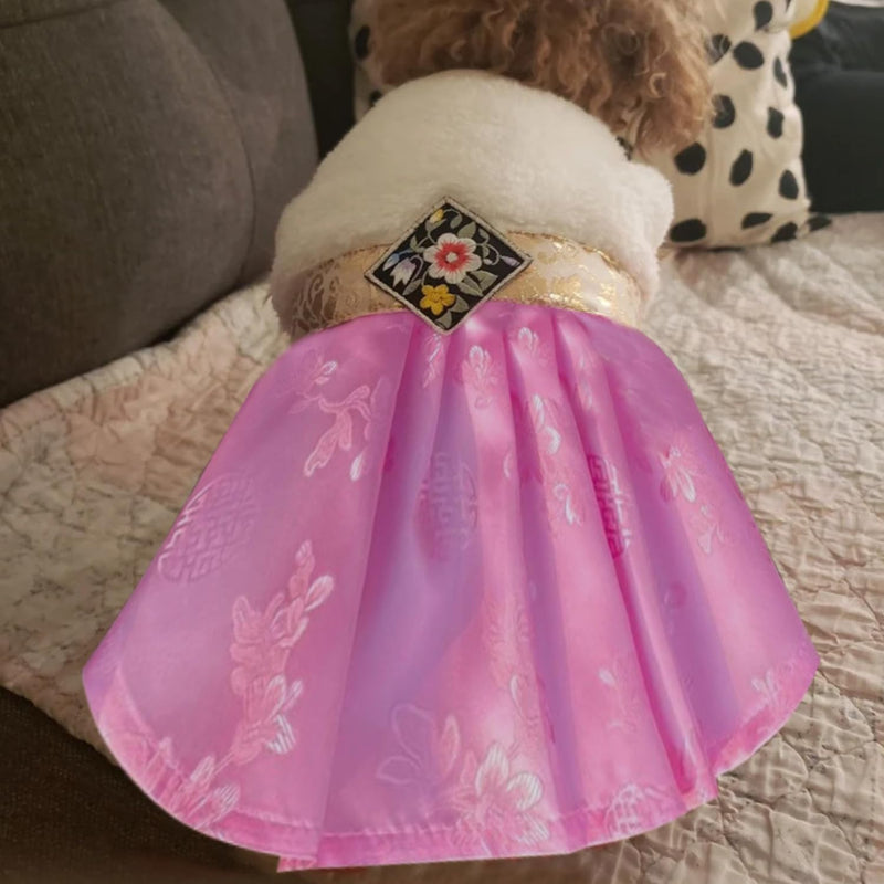 SSONGBYPET Traditional Korean Hanbok for Dogs - Elegant & Timeless Pet Clothing - Showcasing Stylish K-Fashion Design, Ideal for Special Events & Celebrations - Available in Sizes (S-2XL) - Size (S) Small - PawsPlanet Australia