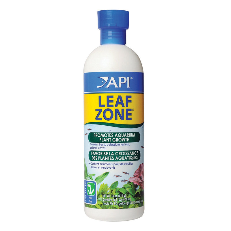 API LEAF ZONE Freshwater Aquarium Plant Fertilizer 18-Ounce Bottle White 16oz