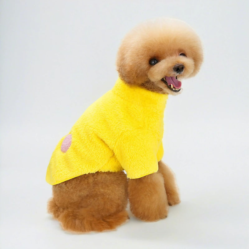 French Bulldog Clothes Coral Fleece Puppy Sweaters for Small Dogs Girl Boy, Cute Duck Dog Coat Dog Clothes for Small Dogs Winter, English Bulldog Retriever (L) Large - PawsPlanet Australia