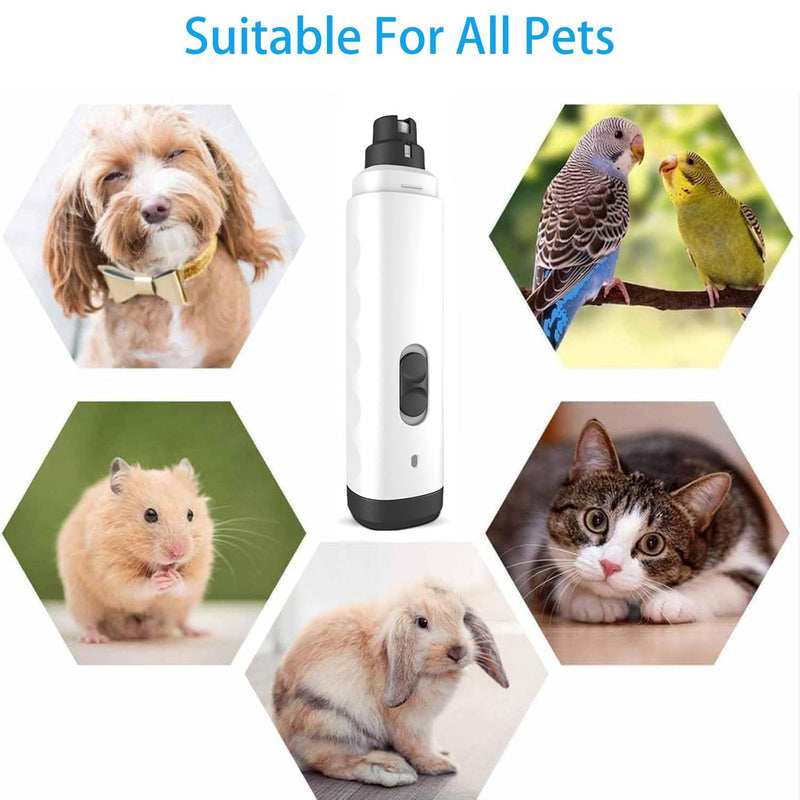 Silent Groom Pro Nail Grinder, 2025 New Dog Nail Trimmer, Rechargeable Pet Nail Grinder, Quick Dog Nail Trimmers, Pet Paws Grooming Smoothing Tool for Dogs and Cats - PawsPlanet Australia
