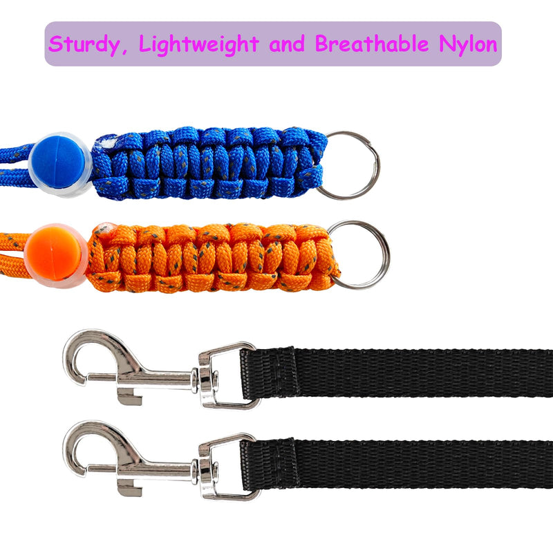 Handmade Figure 8 Harness and Leash for Ferrets/Bearded Dragons/Guinea Pigs/Rats/Chinchillas/Reptiles/Birds/Squirrels/Small Animals Blue+Orange - PawsPlanet Australia