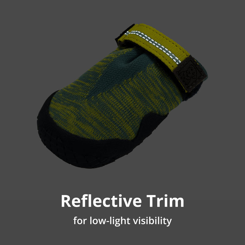 Ruffwear, Hi & Light Dog Shoes, Featherlight Paw Protection with Enhanced Ground Feel & Agile Performance for Fast Adventures, River Rock Green, 2.75" 2.75 in (2 Boots)
