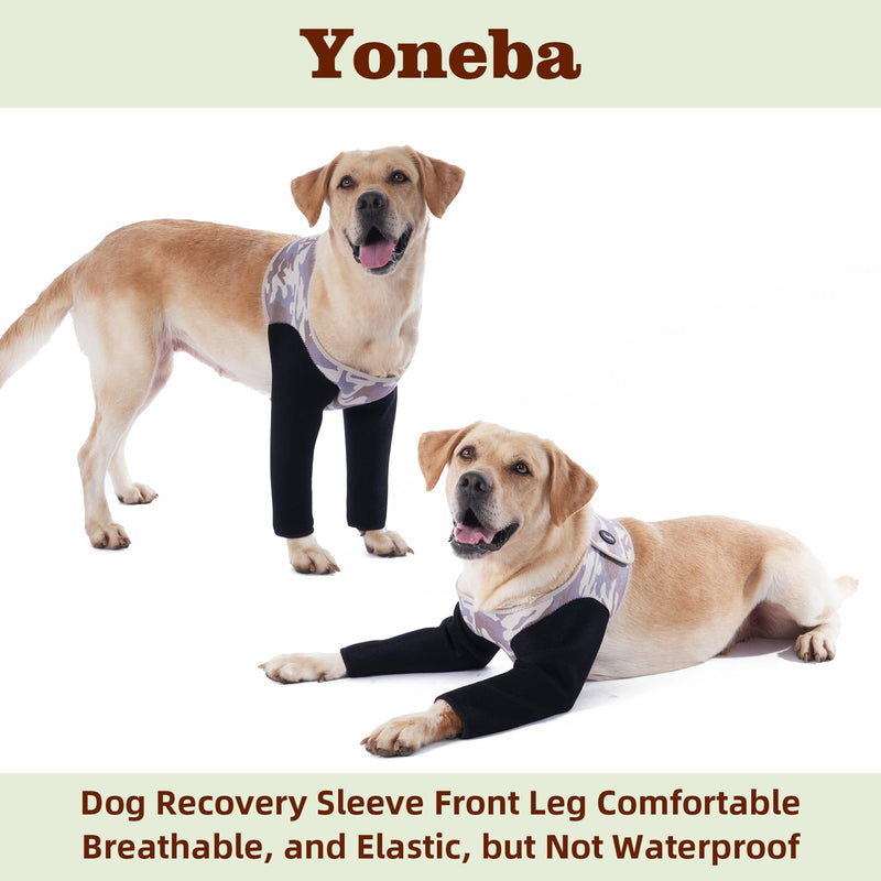 Dog Recovery Sleeve, Dog Recovery Suit, Abrasion Resistant Dog Recovery Sleeve Front Leg, Washable 3mm Thick and Breathable, Pet Wounds Prevent Licking, Bite, Being Wet (XLarge, Both Legs) XLarge - PawsPlanet Australia
