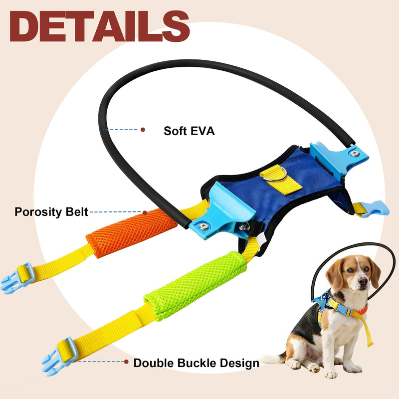 Blind Dog Halo Harness, Adjustable Protective Halo Collar for Blind Dogs,Navigation Assistance for Visually Impaired Pets (XS for 9.5-13.5in) XS for 9.5-13.5in