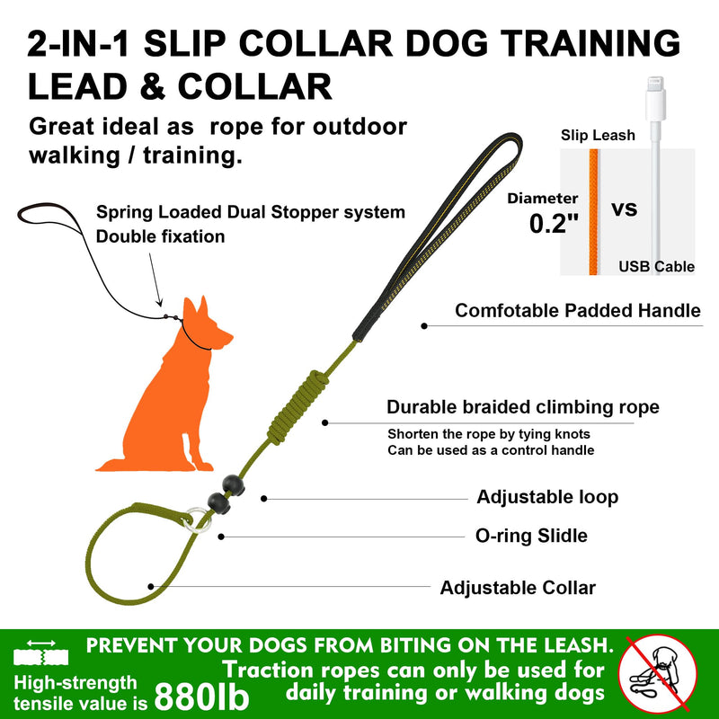 ?BeauGo|Dog Leash Slip Lead|Dog Training Leash,Trainer Rope Designed for DogTraining and NGKC Competition,No Pull Dog Lead & Collar,Trainer Rope for Small Medium Large Dogs.Slip Leads for Dogs 6 FT PINK Training(6FT*1.8M? - PawsPlanet Australia
