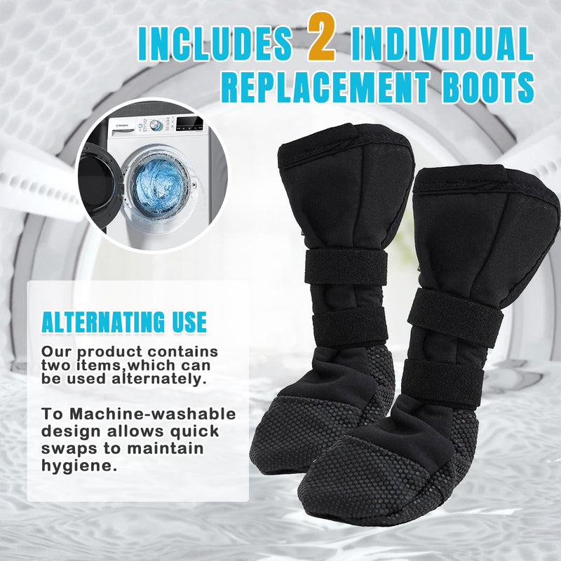 Dog Paw Wound Recovery Boot, Anti-Slip Dogs Socks Boots, Breathable Pet Bootie for Injured Paw, Dog Pad Protector for Outdoor Walking 2pcs (L) L - PawsPlanet Australia
