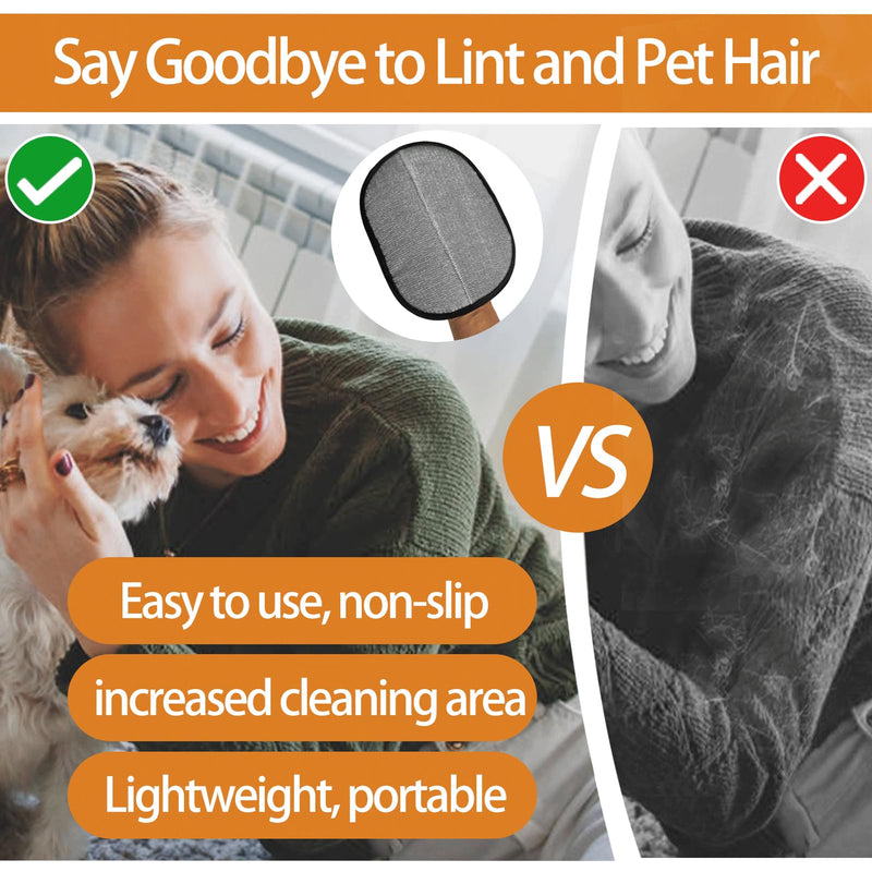Pet Hair Removal Glove, Pet Flat Tooth Comb, 2Pcs, Pet Grooming Glove and Undercoat Rake Deshedding Tool Set for Dogs Cats Hair Removal Brush Kit for Shedding Control, Magic Brush - PawsPlanet Australia