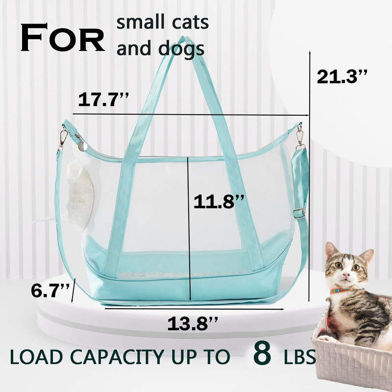 Pet Sling Carrier for 3-8 lbs Small Dogs & Cats,Outdoor Shoulder Bag with Adjustable Straps,Puppy Sling,Light Cat Pouch for Travel & Walking (Mint Green) Mint Green - PawsPlanet Australia