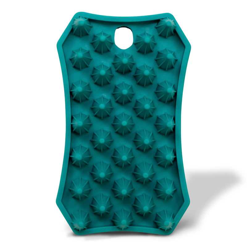 Nature's Specialties Waterproof Dog Bath Brush, Wet or Dry Coats, Grooming and Massage Rubber Comb for Dogs, Strong Grooming Rubber Bath Brush, Scrubber for Shower Bathing, Green - PawsPlanet Australia