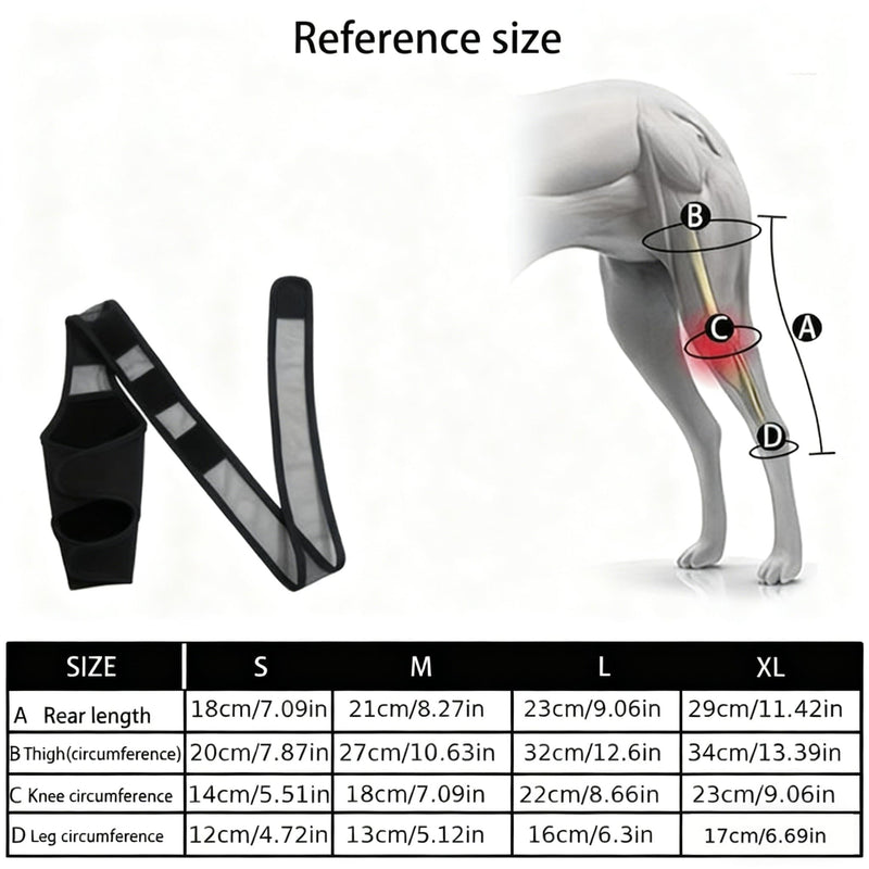 XL Lick Protection Dog Rear Leak Protection, Adjustable Lick Protection, Rear Leg Dog, Black Dog Knee Brace, Rear Leg, for Support and Protection of the Front and Rear Legs of Dogs