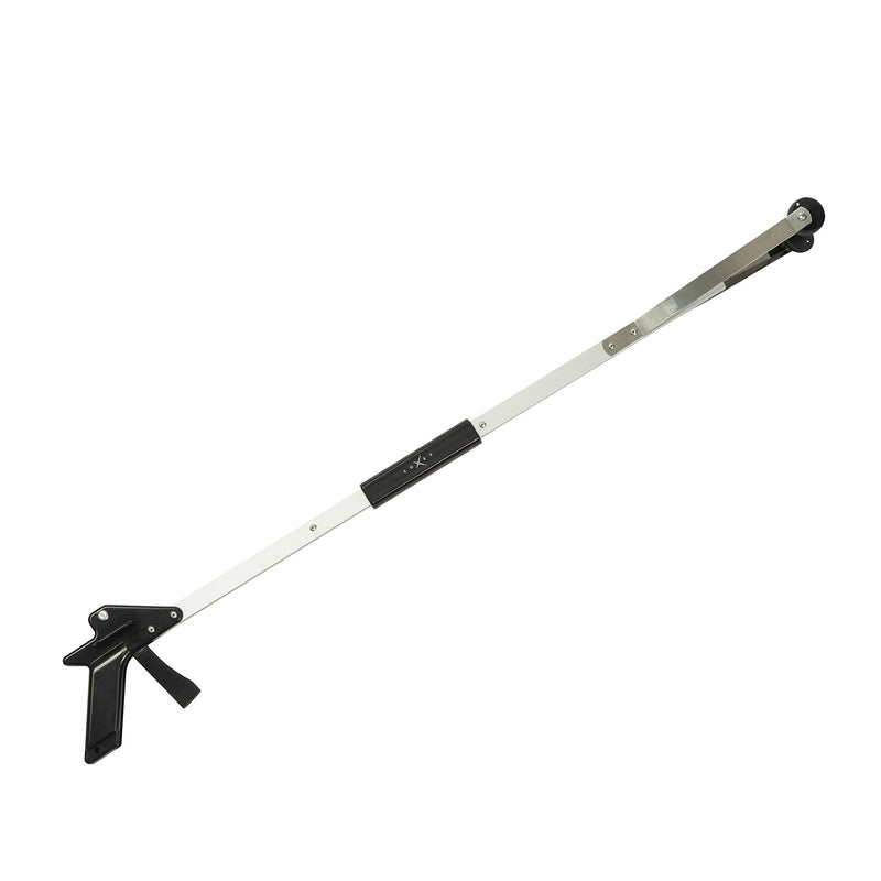 Grabber Reacher Suction Cup Grip Tool- Long 32 Inch Foldable Strong Heavy Duty Aluminum Pick Up Stick - Lightweight Trash Litter Picker Claw Extended Gripper Nabber Assist for Elderly, Luxet (Black) 1 Count (Pack of 1) Black - PawsPlanet Australia
