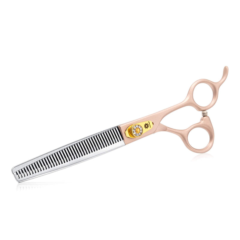 7 Inches Professional Pet Grooming Scissor, 440C Japanese Steel Straight & Curved & Thinning & Chunker Shears/Scissors for Dog Cat and More Pets (7 inch-Grooming Scissors Set) 7 Inch-grooming Scissors Set - PawsPlanet Australia