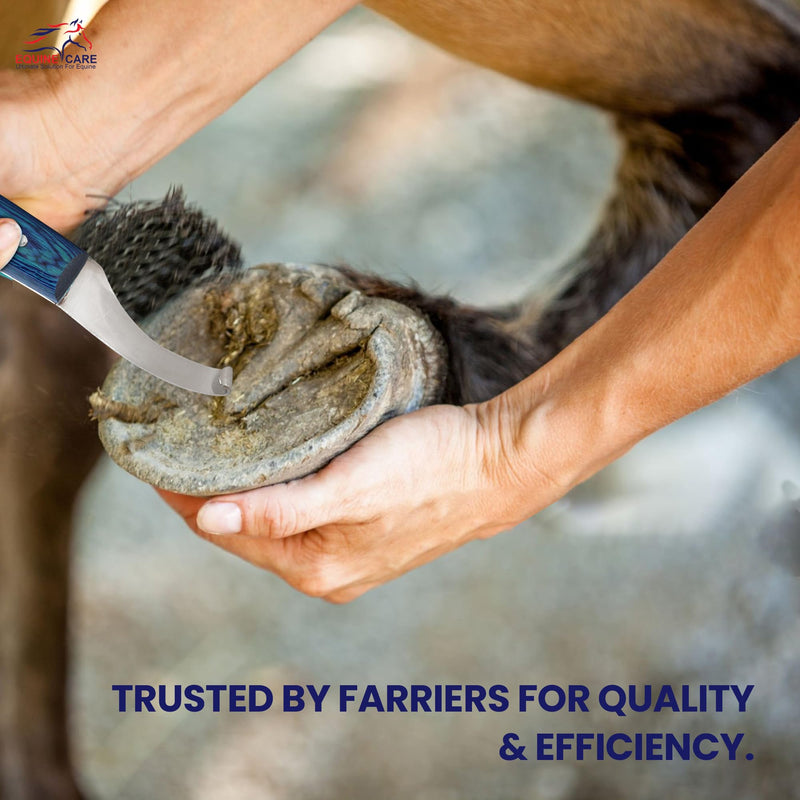 Right-Handed Hoof Knife – Professional Farrier Knife & Hoof Trimmer Tool | Ultra-Sharp J2 Stainless Steel Blade, Ergonomic Handle for Horse Hoof Trimming, Cleaning & Farrier Supplies Right-Handed - PawsPlanet Australia
