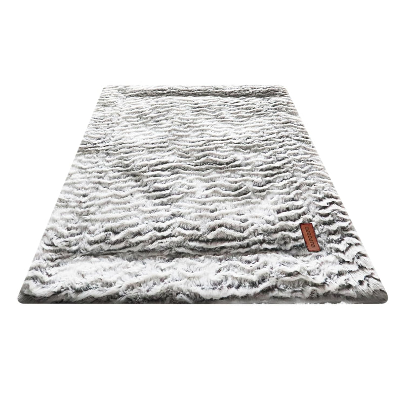 Self Heating Cat Bed Mat 24x20 inch, Thermal Self-Warming Pet Pad for Indoor Cats & Small Dogs, Reversible Washable Fleece with Silent Mylar Layer, Non-Slip Crate Pad Grey Medium - PawsPlanet Australia
