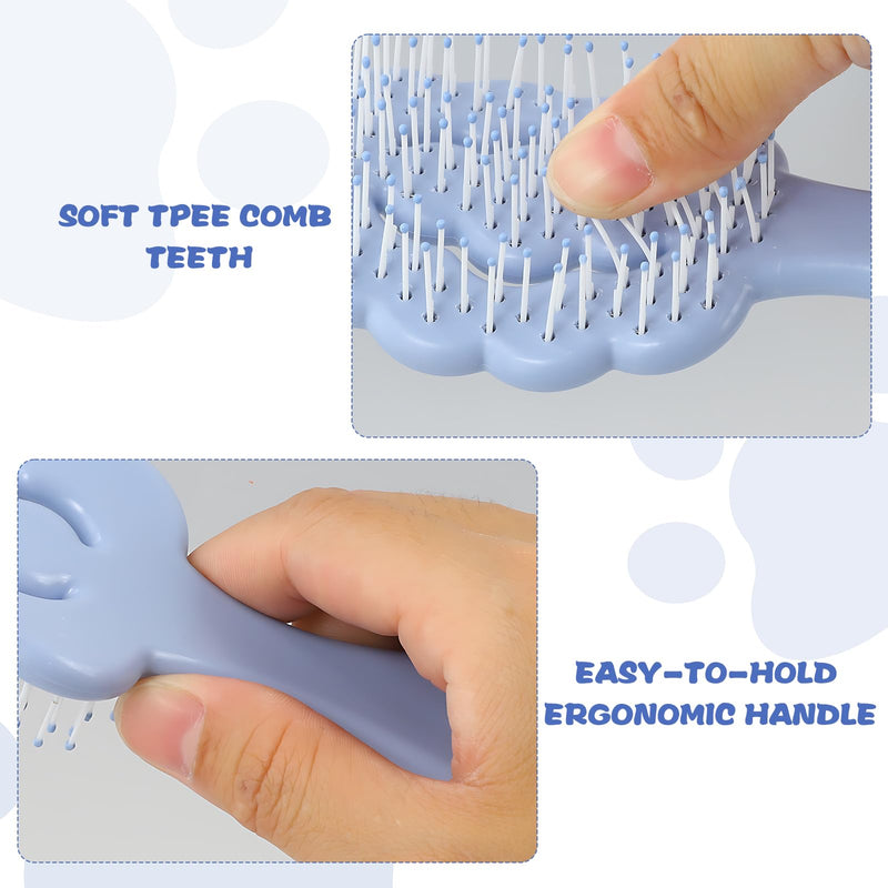 Puppy Brush for Small Dogs, Puppy Brushes for Grooming, For Combing and Detangling curly Hair, Perfect for Shih Tzu, labradoodle poodle, Yorkshire Terrier and Maltese, (Blue) - PawsPlanet Australia