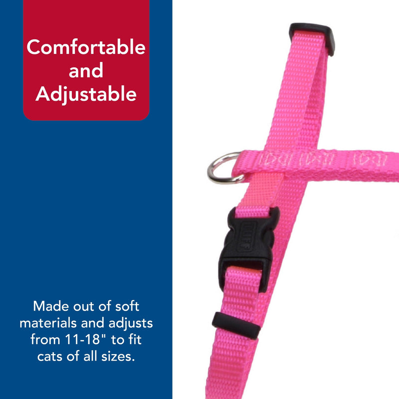 Coastal Pet Figure "H" Adjustable Cat Harness - Outdoor Cat Supply - Comfortable for Cats - Secure Snap-Lock Buckles - Blue, 3/8" x 10"-18"