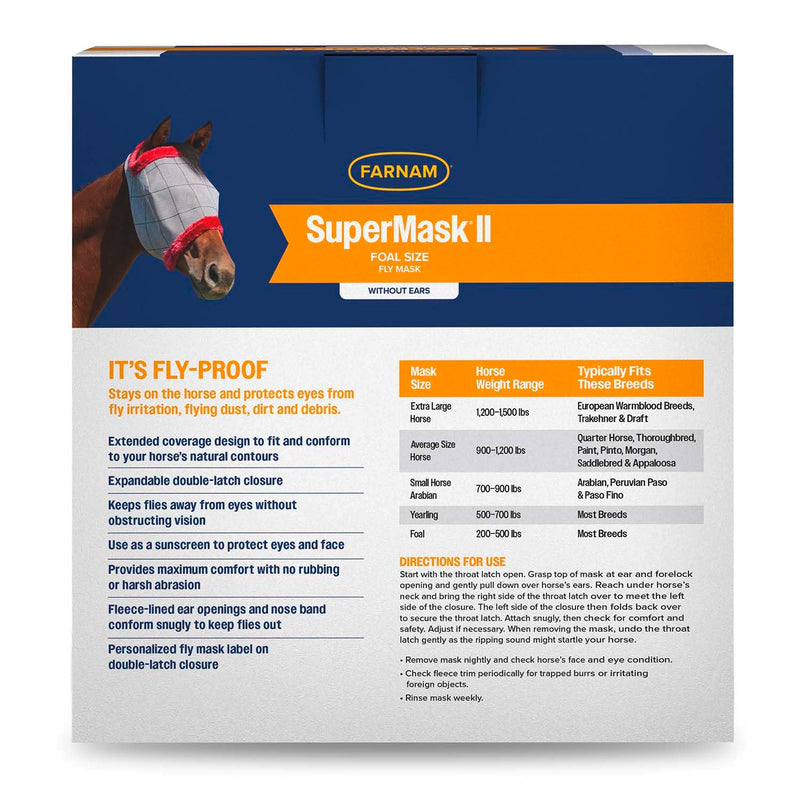 Farnam Supermask II Fly without Ears,Assorted,Floral