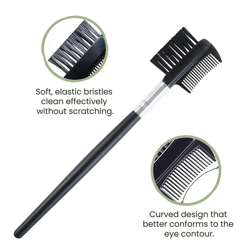 5 Pack Flea & Lice Comb Set for Cats, Dogs & Kids – Stainless Steel Fine Tooth Nit Comb Kit with Double-Sided Tear Stain Remover, Grooming Brush & Peine para Piojos for Thick Hair (Pink) Pink 1-Pack