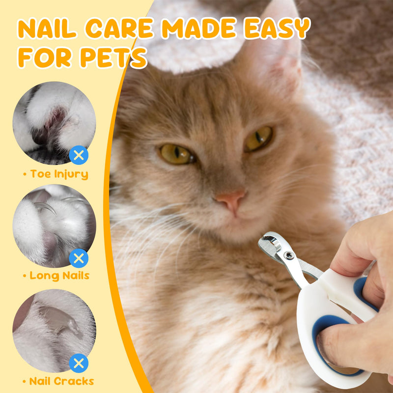Cat Nail Clipper, Claw Trimmer Made of Stainless Steel, Clean Cut, No Shred, Mirror Finish. Small Animal Nail Clippers for Cats, Kittens, Bunny, Puppy, Rabbit, Gatos, and More - PawsPlanet Australia