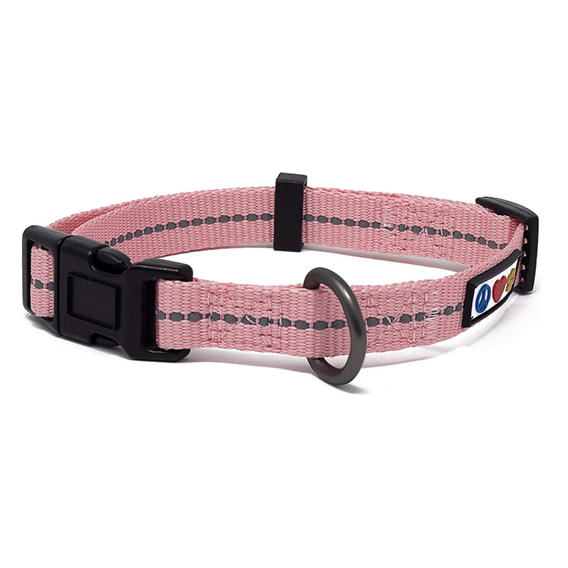 Pawtitas Value Bundle Set | Extra Small Reflective Recycled Dog Harness + Extra Small Reflective Recycled Dog Collar + Extra Small Reflective Recycled Dog Leash – Pink Cherry Blossom Set - PawsPlanet Australia