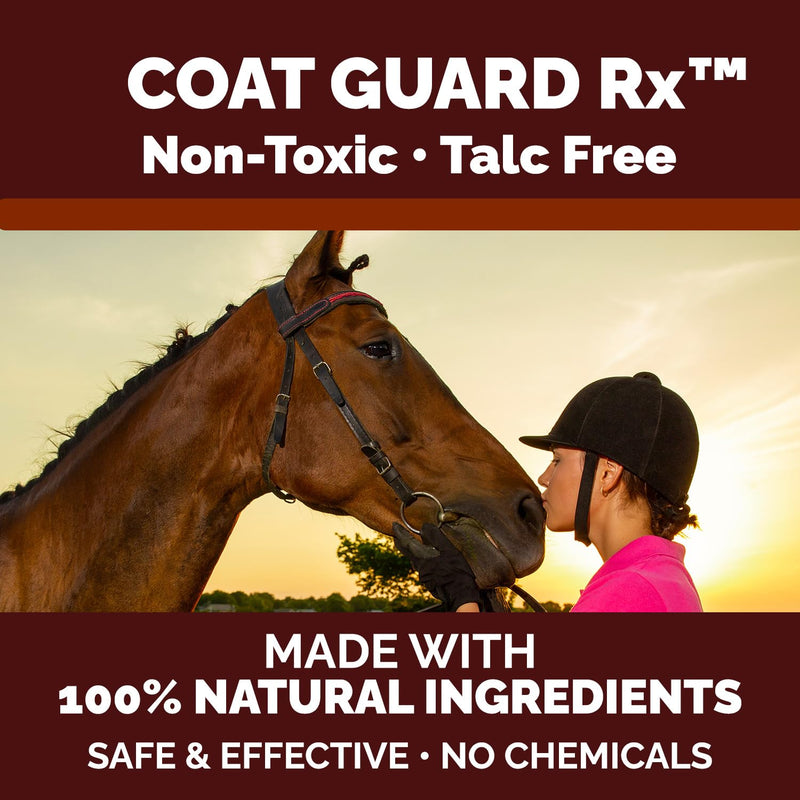 Coat Guard Rx™ Large 16 oz. Coat, Mane, and Tail Powder for Horses - Rain Rot, Sweet Itch, Treatment & Dry Shampoo for Horses. 16Oz