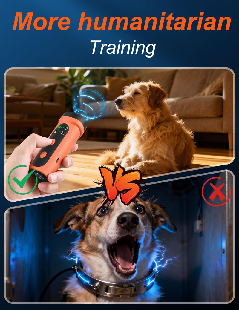 Dog Bark Deterrent Device, 3X Ultrasonic Anti Barking for Stubborn Neighbor's Dog 20FT Anti Barking Device with Strobe Light & USB-C Charge Humane Training Tool for Indoor Outdoor Use
