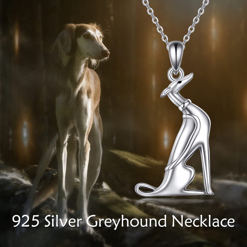 Animal Gifts Necklace 925 Sterling Silver Greyhounds/Spider/Longhorn/Goat/Sheep Pendant Necklace for Women Jewelry Gifts - PawsPlanet Australia