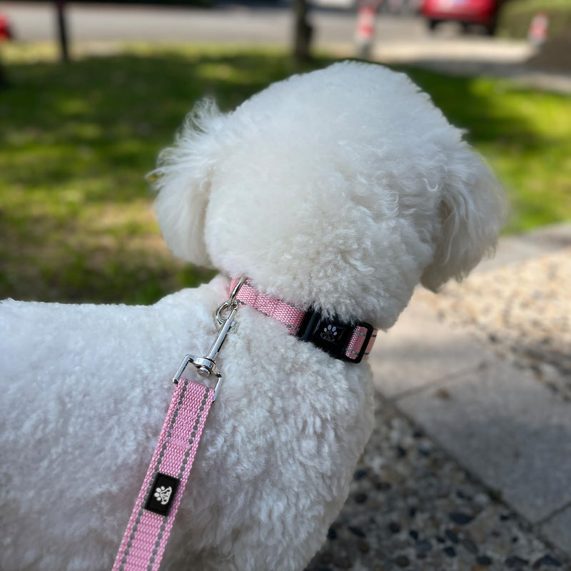 FURRYFECTION Dog Harness Bundle Dog Collar and Leash Set | Pink | Large - PawsPlanet Australia