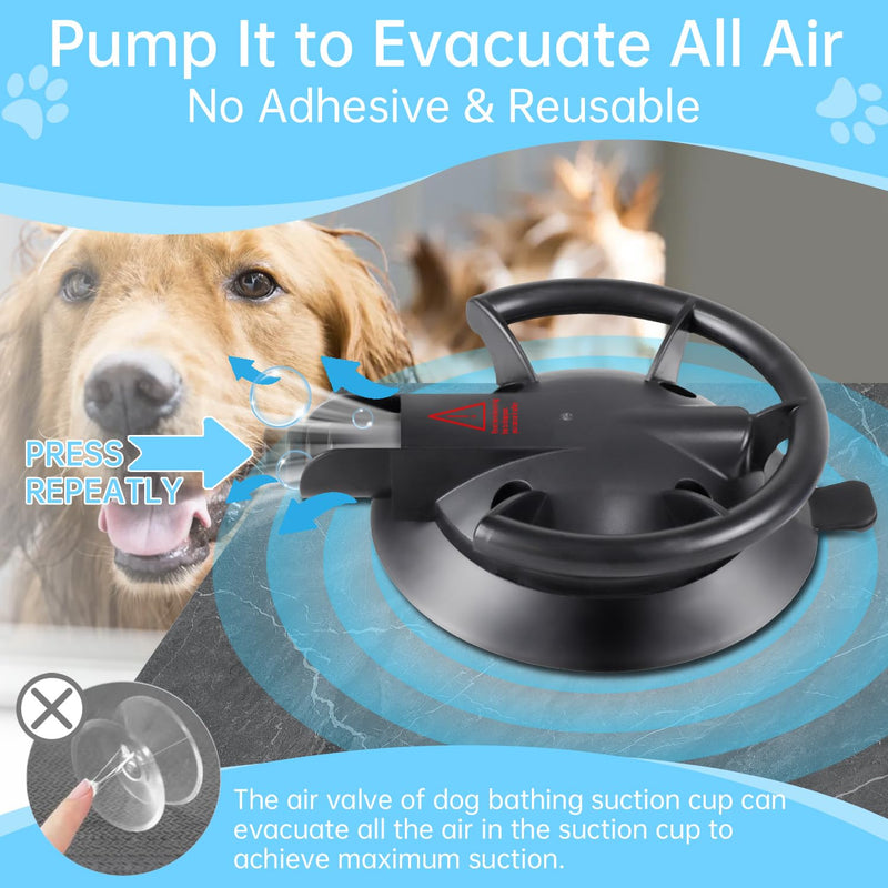 HLOGREE Heavy Duty Dog Bathing Suction Cup for Large Dog Within 110LBS, Pet Dog Cat Bath Holder Suction Cup Anchor for Grooming Bathtub Restraint, for Shower, Bathing, Blowing, Trimming - NO Leash - PawsPlanet Australia
