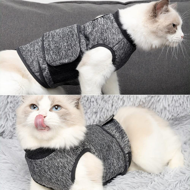 Cat Anxiety Jacket,Adjustable Pet Cat Anxiety Relief Coat for Pet Cats Anxiety Calming L