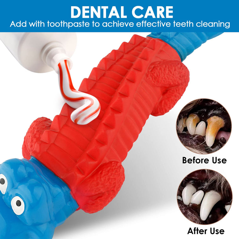 PETIZER Dog Toys for Aggressive Chewers, Non Squeak Dog Chew Toys, Interactive Dog Toys, Dog Teething Toys Made with Nylon and Rubber for Small/Medium/Large Dogs - PawsPlanet Australia