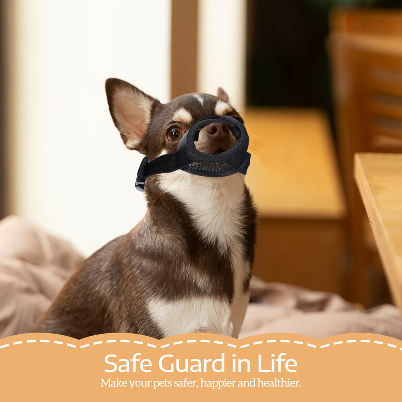Dog Muzzle Mesh Muzzle Soft Mesh Muzzles Soft Covered Mouth Guard with Adjustable Strap for Small Medium Large Dog Breathable Dogs Mouth Guard for Prevent Biting Chewing Grooming Allow Pant Drink - PawsPlanet Australia