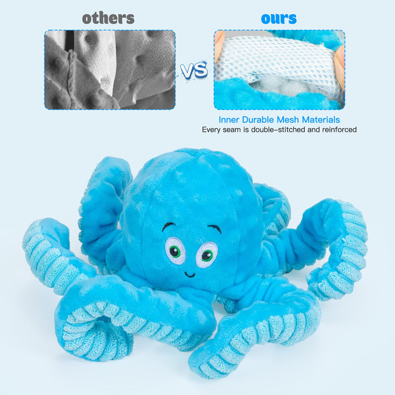 Dog Toys for Aggressive Chewers Squeaky Dog Toys Octopus-Tug of War Dog Toys for Large Breed Tough Interactive Stuffed Dog Chew Toys for Puppies Small & Large Dogs - PawsPlanet Australia